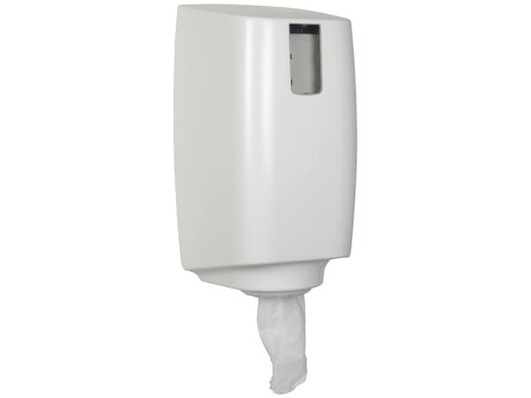 Dispenser för handduksrulle - Vit Classic, Mini, 16,5x18,5x33cm, vit, plast, centrumdragning