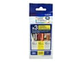 Miniatyrbild 3 av 4: Brother TZe-34M3 labeltape Multipack "Startpakke" 12mm