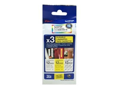 Brother TZe-34M3 labeltape Multipack "Startpakke" 12mm