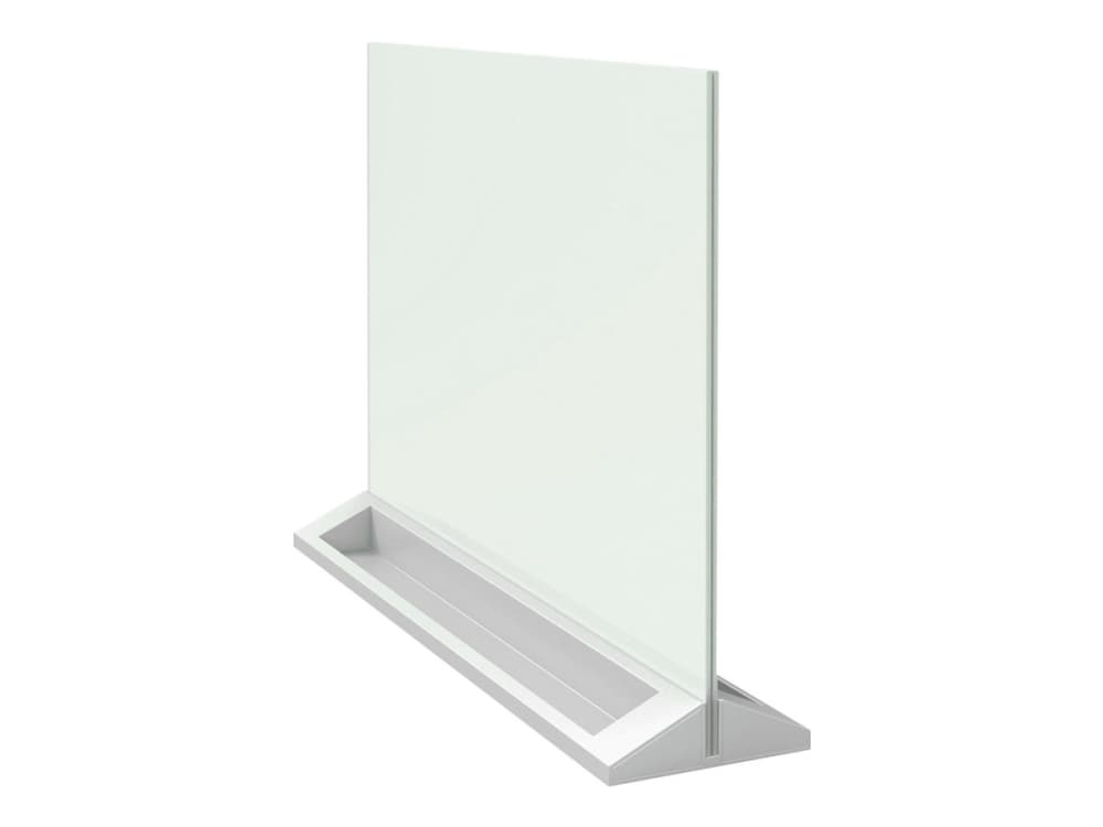 Nobo - Whiteboard-tavla - skrivbord - 584 x 441 mm - tempererat glas - magnetisk - dubbelsidig - vit