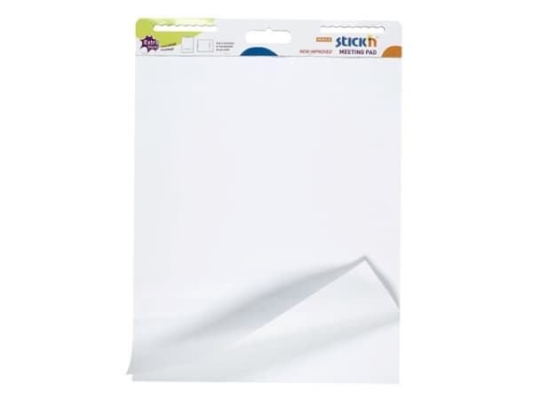 Flipoverpapir selvklæbende 72x62 cm hvid 30ark/blk - (30 ark pr. stk. x 2 stk.)