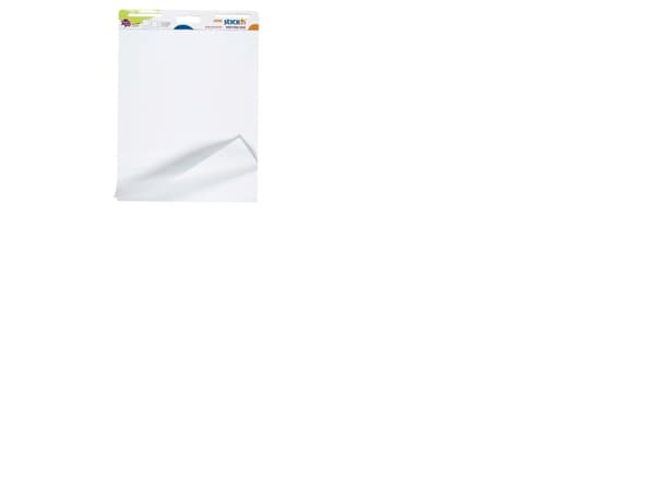 Flipoverpapir selvklæbende 72x62 cm hvid 30ark/blk - (30 ark pr. stk. x 2 stk.)