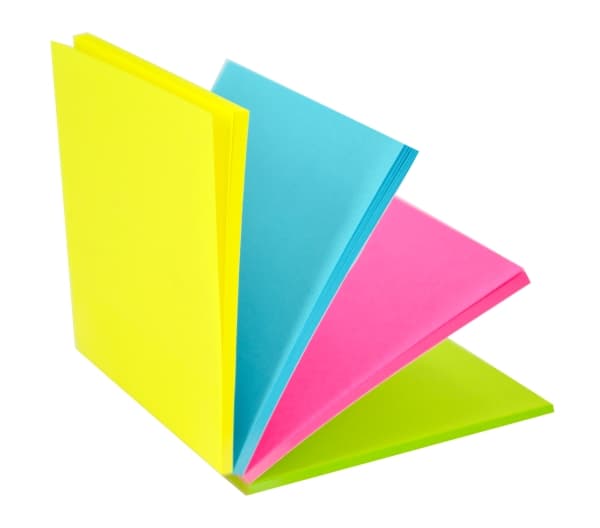 Notes Stick'N Magic Neon 76x76mm 4 färger 100blad - (12 st.)