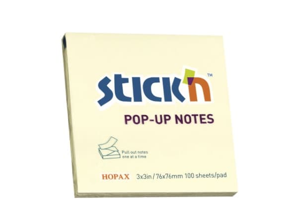Z-notes Stick'N gul 76x76mm 100blade - (12 stk.)