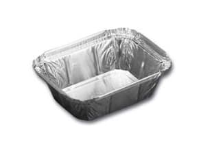 Alubakke 250 ml 122x96x34 mm,10 kpl x 100 kpl/krt