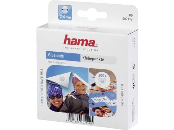 Hama 00007112, Gjennomsiktig, Sirkel, 6 mm, 300 stykker