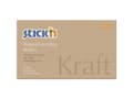 Pikkukuva 5 / 5: Muistiinpanot Stick'N Kraftblock ruskea 76x127mm 100 arkkia kierrätetty - (12 kpl)
