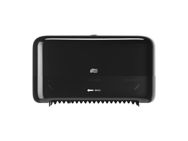 Annostelija Tork Midsize Twin T7 sort t/toiletpapir u/paphylse
