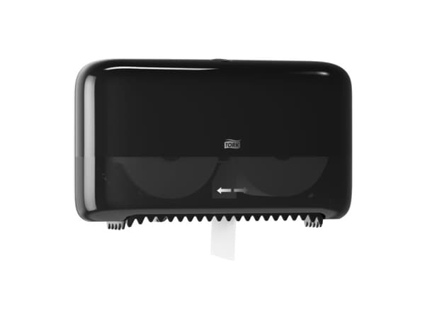 Annostelija Tork Midsize Twin T7 sort t/toiletpapir u/paphylse