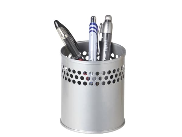 Penneholder Twin Metal sølv