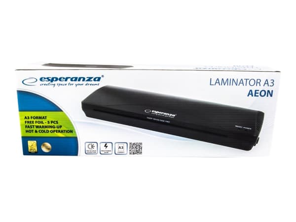 Esperanza EFL003 lamineringsmaskin Kold/varm lamineringsmaskin 250 mm/min Sort
