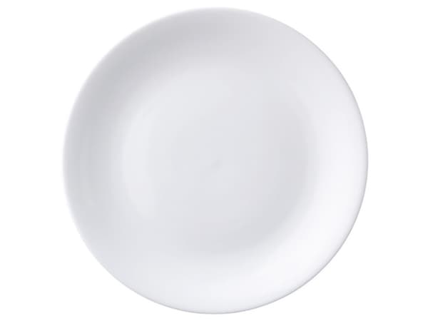 Tallerken Coupe Superwhite Ø22 cm Porcelæn Hvid,12 stk/pk