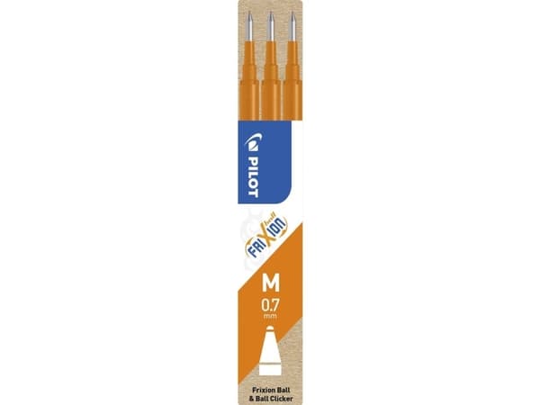Refill Pilot Frixion Medium 0.7mm orange (3 stk.)