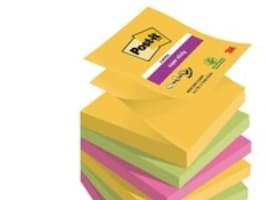 Post-it® Super Sticky Z-Notes Carnival Collection, 6 blokke, 76 mm x 76 mm