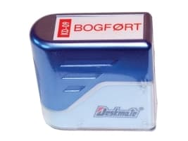 Stempel Deskmate 'BOGFØRT'