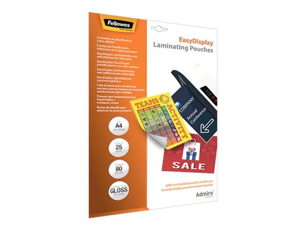 Fellowes Admire EasyDisplay - 25-pack - A4 (210 x 297 mm) lamineringspunger