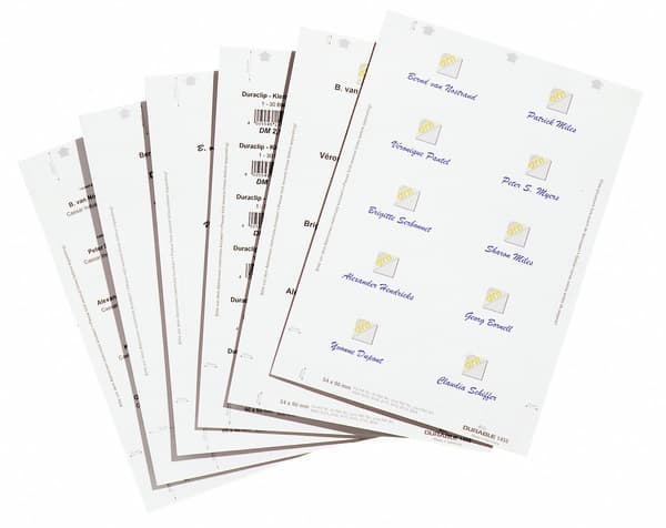 Durable BADGEMAKER® indstik til navneskilte 54x90 mm - (20 ark á 10 stk.)