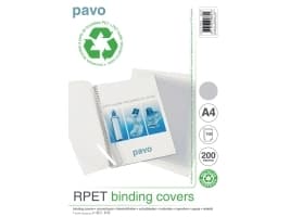 Indbindingsomslag Pavo, A4, transparent, pakke a 100 stk.