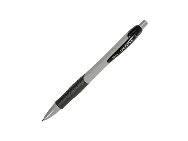 Pencil bnt lysgrå/sort 0,5mm m/gummi greb og viskelæder - (12 stk.)
