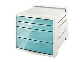 Lådskåp Esselte Colour'Ice med 4 lådor A4 vit/blå