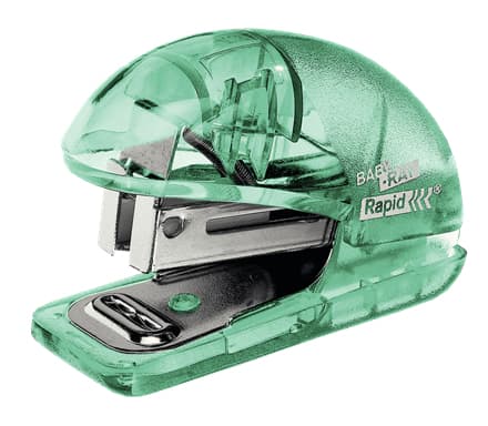 Rapid Colour'Ice F4 Mini - Häftapparat - 10 ark - 24/6, 26/6 - metall, ABS-plast - grön