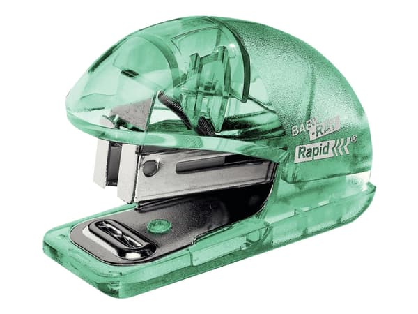 Rapid Colour'Ice F4 Mini - Häftapparat - 10 ark - 24/6, 26/6 - metall, ABS-plast - grön