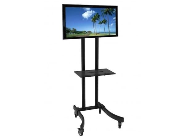 Techly Trolley - litteille näytöille / AV-laitteille - Musta - Näytön koko: 81,3-177,8 cm (32 in-70 in)