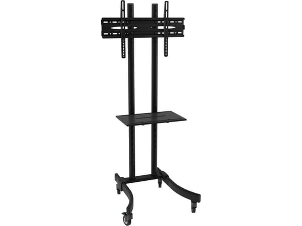 Techly Trolley - litteille näytöille / AV-laitteille - Musta - Näytön koko: 81,3-177,8 cm (32 in-70 in)