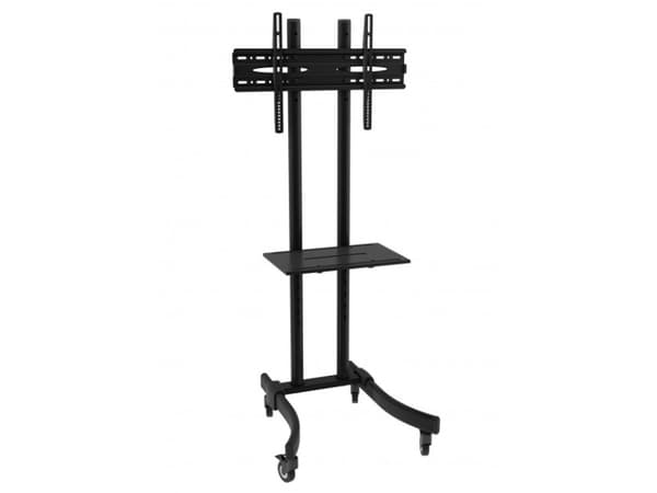 Techly Trolley - litteille näytöille / AV-laitteille - Musta - Näytön koko: 81,3-177,8 cm (32 in-70 in)