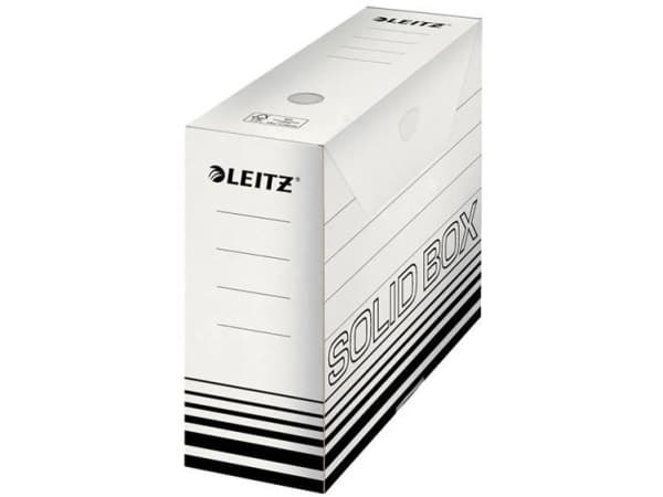 Leitz File Box 6128-00-01 100 mm x 257 mm x 330 mm Kartong vit, svart 10 st