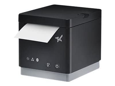 Star mC-Print2 MCP21 LB BK E+U - Kvitteringsskriver - direktetermisk - Rull (5,8 cm) - 203 dpi - inntil 100 mm/sek - USB, LAN, Bluetooth, USB-vert, L Sort