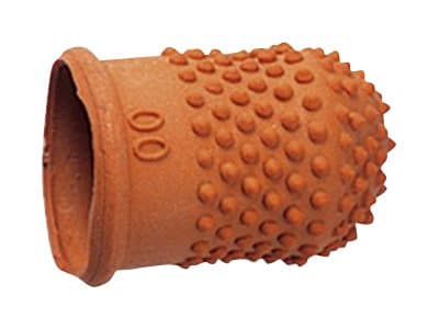 Rexel Size 2 - Fingerborg - gummi - mörkorange (paket om 10)