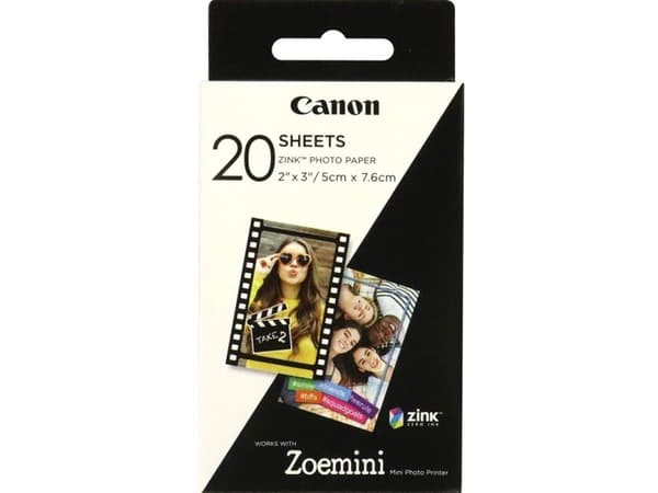 Canon ZP-2030 - 20 ark fotopapir - for Canon Zoemini; iNSPiC [P] PV-123A; Zoemini C, S, S2