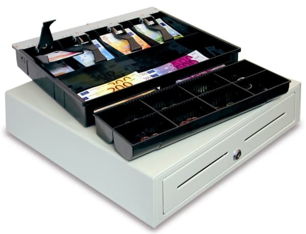 Olympia Magic Touch Metal Drawer - Cash Drawer - dull gray