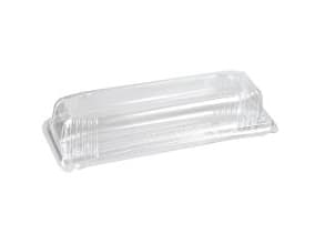Bakke Flutes Rektangulær 800ml L256xB100xH66mm APET Klar,500 stk/krt