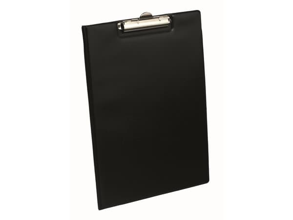 ELBA skriveetui Bantex, DIN A4, sort med penneholder, metallklemme, klembredde: 15 mm, - 1 stk (100202520)