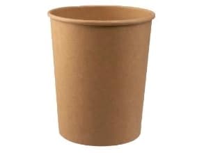 Pappersmugg Soup-To-Go 960 ml 32 oz Ø115x133 mm Plast på insidan Brun,20 ps x 25 st/pack