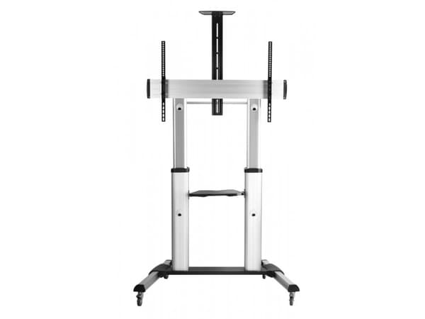 Techly ICA-TR24, Hopea, Hopea, 1 hyllyä, Musta, 100 kg, 2,54 m (100")
