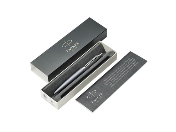 Parker 2068360, Klämma, Fastklämbar, indragbar kulspetspenna, Blå, 1 styck, Medium