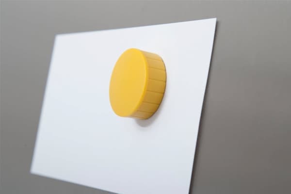 MAUL 6163913, Whiteboard-magnet, Gult, 38 mm, 38 mm, 15,5 mm, 2,5 kg