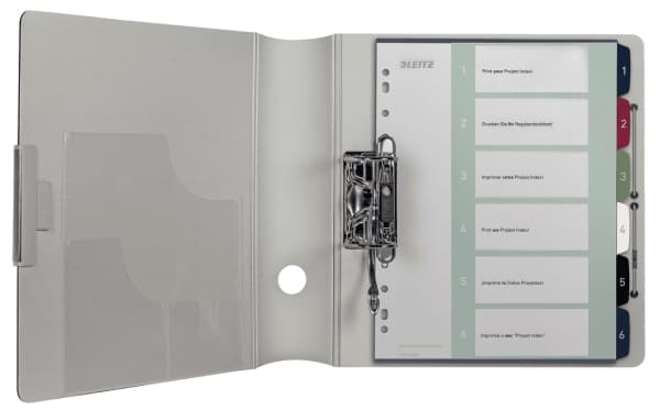 Leitz Style - Inndeler - 6 deler - fortrykt: 1-6 - for A4 Maxi - med fliker