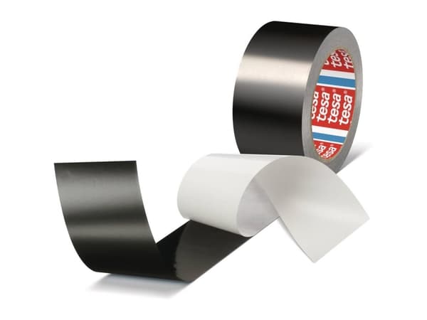 tesa 50577-00000-01 Aluminiumstape Sort (mat) (L x B) 25 m x 50 mm 1 stk