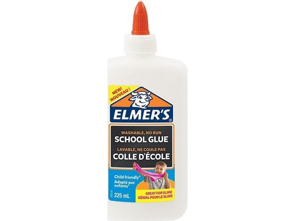 Skollim Elmer's white 225 ml - tvättbart lim för slem