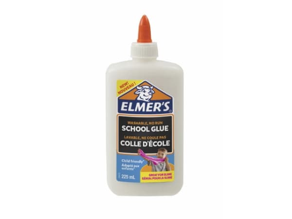 Skollim Elmer's white 225 ml - tvättbart lim för slem