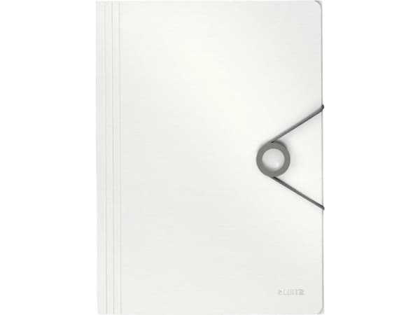 Leitz Solid - 3-fliksmappe - for A4 - kapasitet: 150 ark - hvit