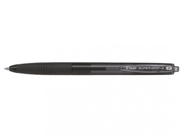 Kuglepen Pilot Super Grip G sort fine stregbredde: 0,22 mm - (12 stk.)