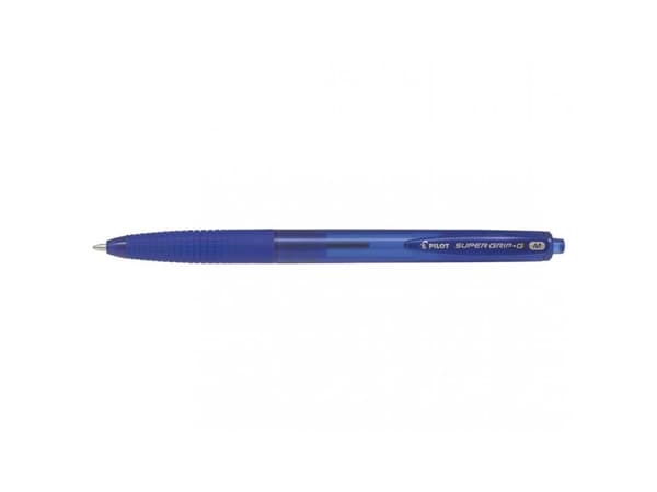 Pilot Super Grip G, Klämma, Clip-on retractable ballpoint pen, Påfyllnadsbar, Blå, Medium