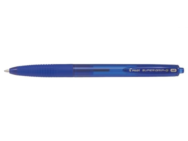 Pilot Super Grip G, Klämma, Clip-on retractable ballpoint pen, Påfyllnadsbar, Blå, Medium