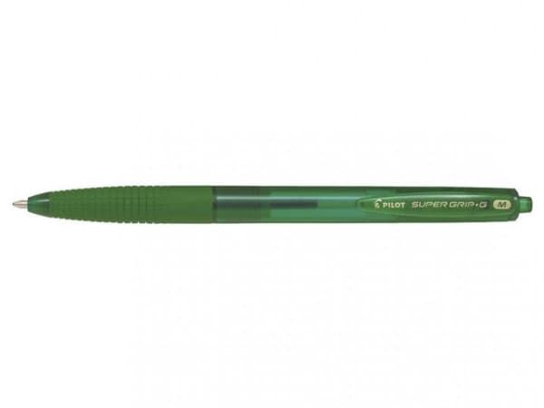 Pilot Super Grip G Retractable, Påfyllnadsbar, Grön