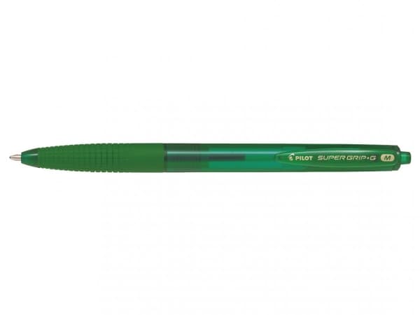Pilot Super Grip G Retractable, Påfyllnadsbar, Grön